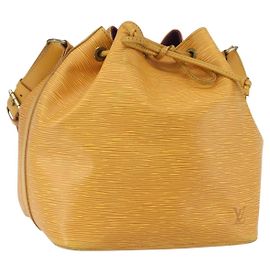 LOUIS VUITTON Borsa a Spalla Petit Noé Epi Gialla M44109 LV Auth 160669