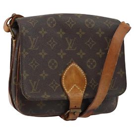 LOUIS VUITTON Borsa a Spalla Monogram Cartouchiere MM M51253 LV Auth 158644