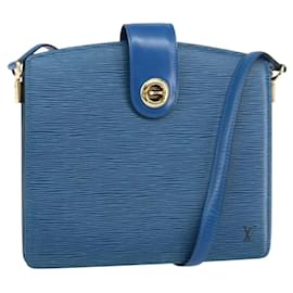 LOUIS VUITTON Borsa a Spalla Capuchin Epi Blu M52345 LV Auth BA9024