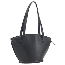 LOUIS VUITTON Borsa Lunga Epi Saint Jacques Powanie Nera M52332 LV Auth ka1033