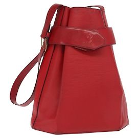 LOUIS VUITTON Epi Sac Depaule GM Borsa a Spalla Rossa M80197 LV Auth bs31790