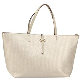 Gancini Tote Bag aus Leder von Salvatore Ferragamo, goldfarbig, authentisch, bs31825
