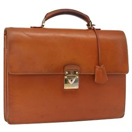 LOUIS VUITTON Borsa da Lavoro Robusta in Pelle Nomad Beige M85390 LV Auth 153647