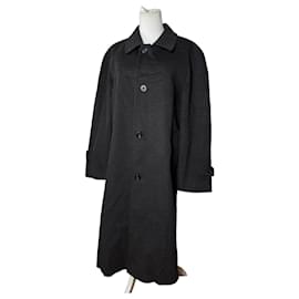 Trench coat de cachemira vintage Paolo Gucci M/L antracita