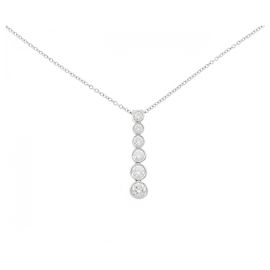 Tiffany & Co Collana in Diamante Platino Tiffany Jazz Graduated Drop