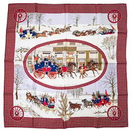 Hermès Tuch 'Der Winter in Transit'