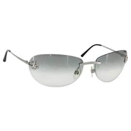 Chanel Camélia Sonnenbrille Metall