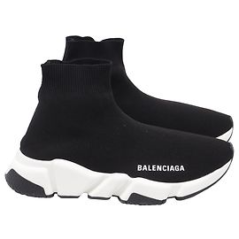 Scarpe Speed Trainer Balenciaga in Poliestere Nero