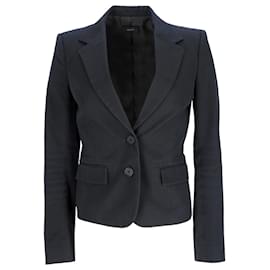 Blazer de un solo botón con bolsillos en algodón azul marino Joseph
