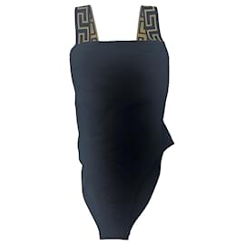 Bañador negro Greca de Versace