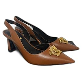 Décolleté Slingback Medusa Nude di Versace