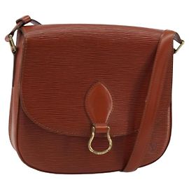 LOUIS VUITTON Borsa a Spalla Epi Saint Cloud GM Marrone M52193 LV Auth am10118