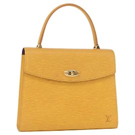 LOUIS VUITTON Borsa a Mano Epi Malesherbes Tassili Giallo Jonne M52379 Auth 158621