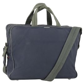 PRADA Borsa sportiva in nylon 2 vie blu navy Auth ka1096