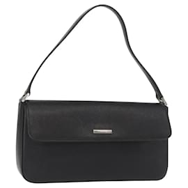 Borsa a Spalla in Pelle Nera e Oro Auth BA9035 di BURBERRY