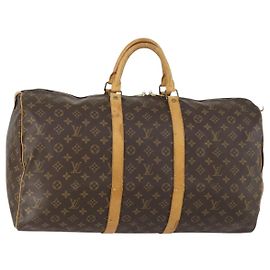 LOUIS VUITTON Borsa Boston Monogram Keepall 55 M41424 LV Auth ka1119