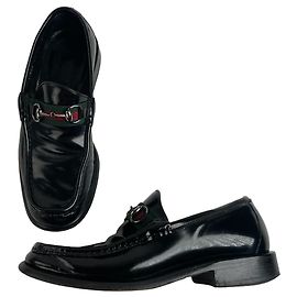 Mocassini in pelle lucida Gucci da uomo vintage EU41