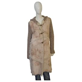 Autre Marque Chaqueta de lana sintética de oveja para mujeres Passport Beige Cálido Invierno talla S
