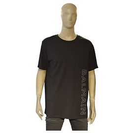 T-shirt Nera con Logo Balmain Paris Taglia L per Uomo T-shirt di Designer 100% Cotone
