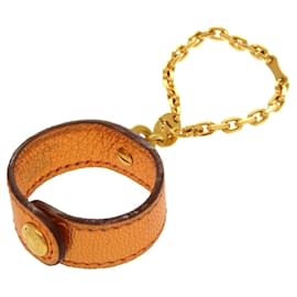 Hermès Orange Leather Handbag Charm