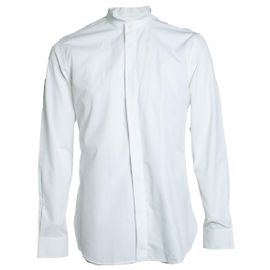 Saint Laurent, Camicia bianca basic con colletto rotondo