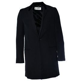 Saint Laurent, blazer longo com reverso de veludo 2017