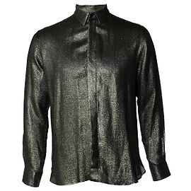 Saint Laurent, gold lurex shirt 2018