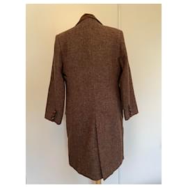Abrigo Vintage Paule Ka Harris Tweed Marrón