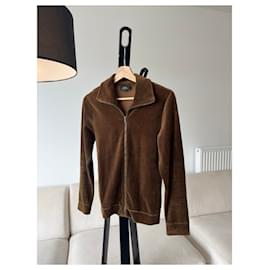 Chaqueta / chaleco de terciopelo marrón con cremallera A.P.C. - Apc