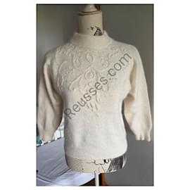 Cream wool sweater size 40 in very good condition - Autre Marque