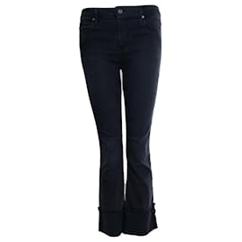 RtA, jeans negros con efecto doblado