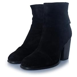 Rag and Bone, botas de tobillo de ante negro - Rag & Bone
