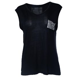 Philipp Plein, sleeveless top with strass pocket