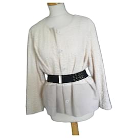 Autre Marque Nice Things Jacke aus Baumwolle Ecru