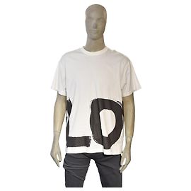 T‑Shirt Bianca con Logo Burberry Londra Inghilterra Taglia L per Uomini | T‑Shirt Designer Autentica | PVP ~€325‑€395