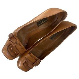 Mocassini con tacco Sonia Rykiel in pelle di agnello camel