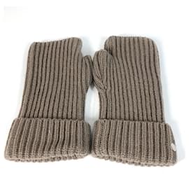 Grau Fingerlose Handschuhe von Hermès