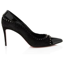 Décolleté Duvette con Spine in Pelle Scamosciata e Verniciata Christian Louboutin