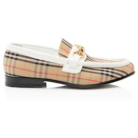 Mocassini Moorley in pelle con motivo Nova Check di Burberry
