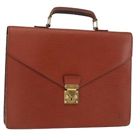 LOUIS VUITTON Cartella Consulente Epi Marrone M54423 LV Auth 157735