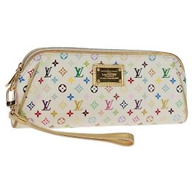 LOUIS VUITTON Monedero Kate Monograma Multicolor Blanco Bron M55212 LV Auth 159471V