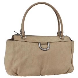 GUCCI GG Canvas Abbey Tote Bag Outlet Beige Silber 327787 Auth ar13885