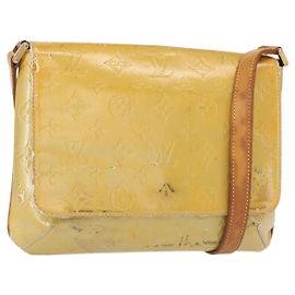 LOUIS VUITTON Monogram Vernis Thompson Street Bag Gris M91008 LV Auth bs31985