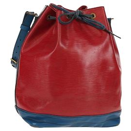 LOUIS VUITTON Epi Noe Shoulder Bag Bicolor Red Blue M44084 LV Auth 157736