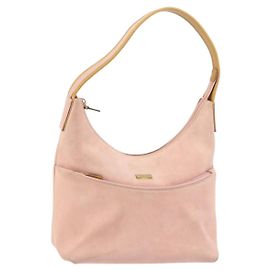 Borsa a Mano GUCCI Camoscio Rosa Oro 001 3386 1705 Auth 158392