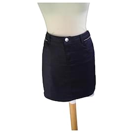 Falda Morgan Azul Marino Algodón Talla 44 - Autre Marque