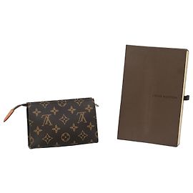 Pochette Louis Vuitton Marrón Cuero