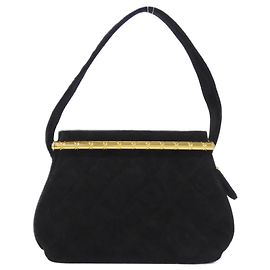 Borsa in suede nera Chanel