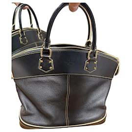 Louis Vuitton Suhali Lockit Borsa in pelle nera