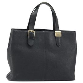 Bolsa de mão vintage em couro Burberry